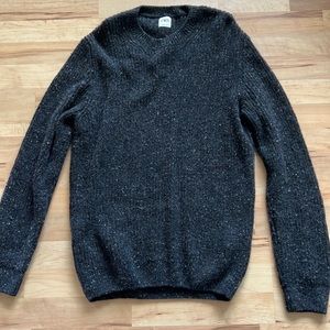 Zara black crewneck sweater, L